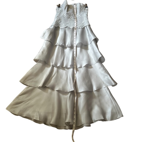Rickie Freeman Teri Jon 100%Silk Dress Size 2 - Picture 10 of 12